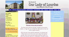 Desktop Screenshot of ourladyoflourdesutica.org