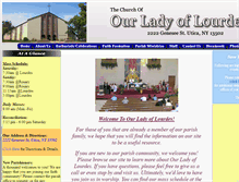 Tablet Screenshot of ourladyoflourdesutica.org